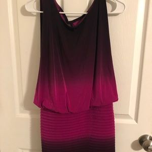 Xcape drapes ombré party dress